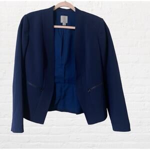 Halogen blue blazer jacket